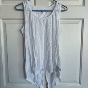 Champion White Textured Tank Top